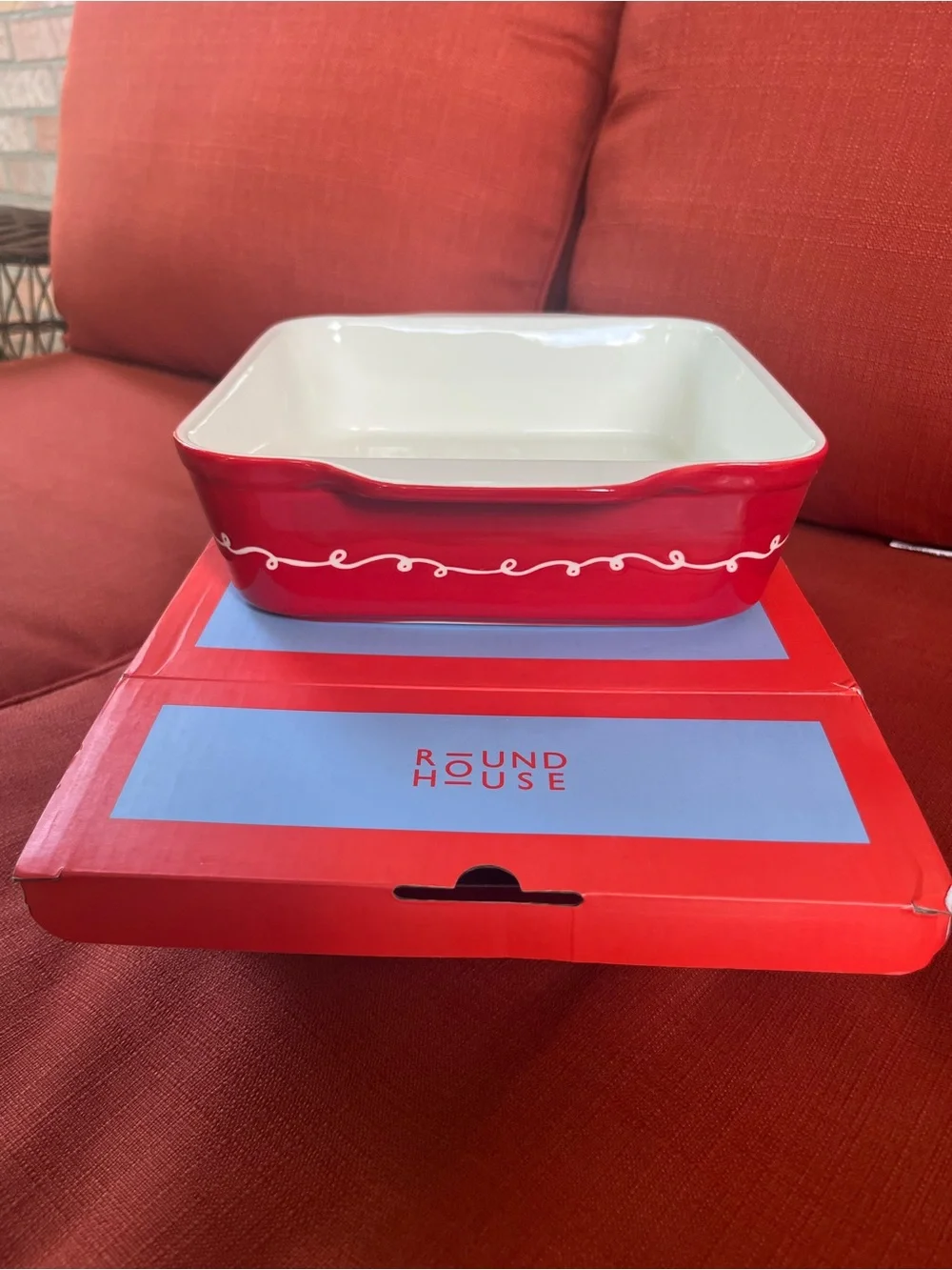 NIB Round House Baking Dish